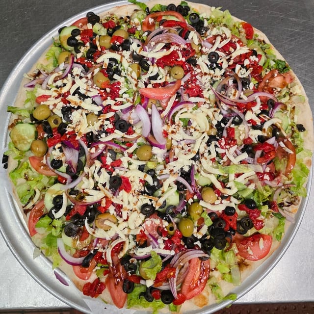 Garden Salad Pizza.
