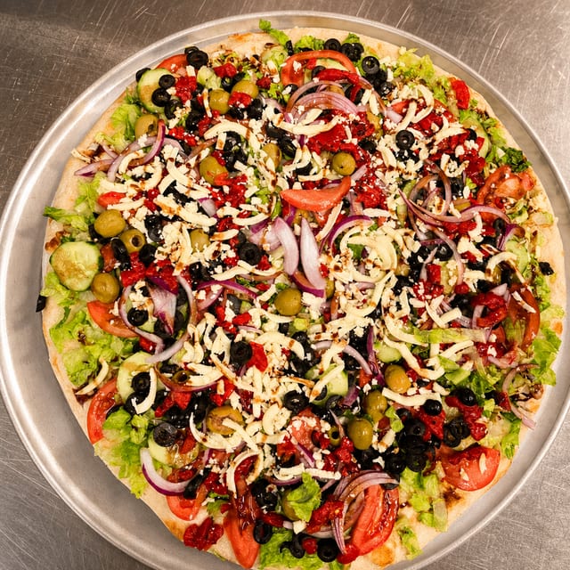 Garden Salad Pizza.