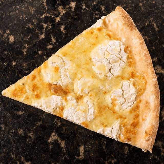 White Pizza Slice.