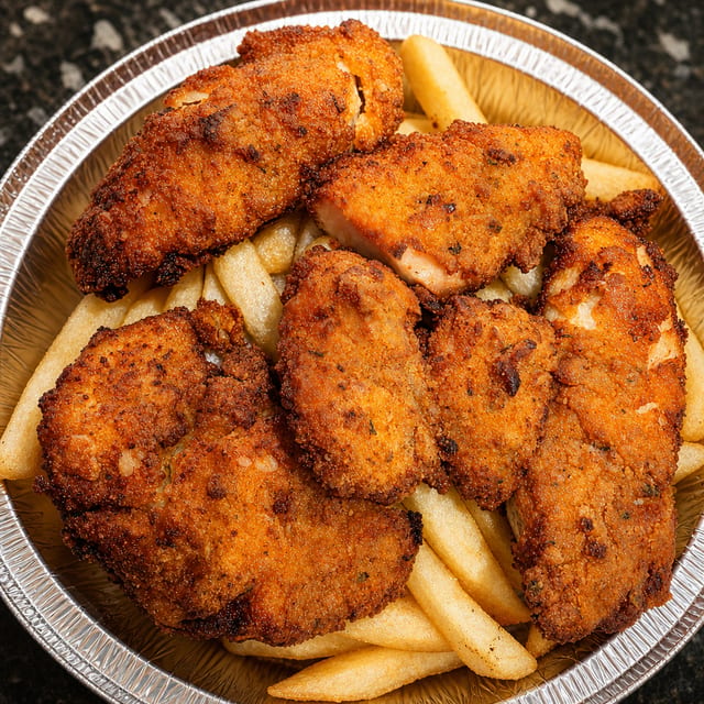 Chicken Tenders & Fries.